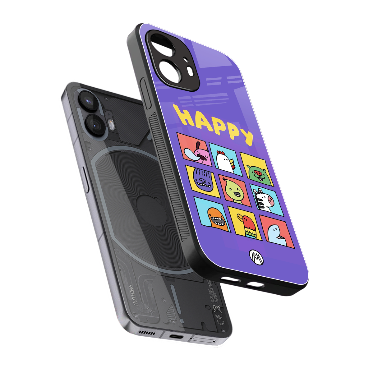 kawaii edition back phone cover | glass case for nothing phone 2