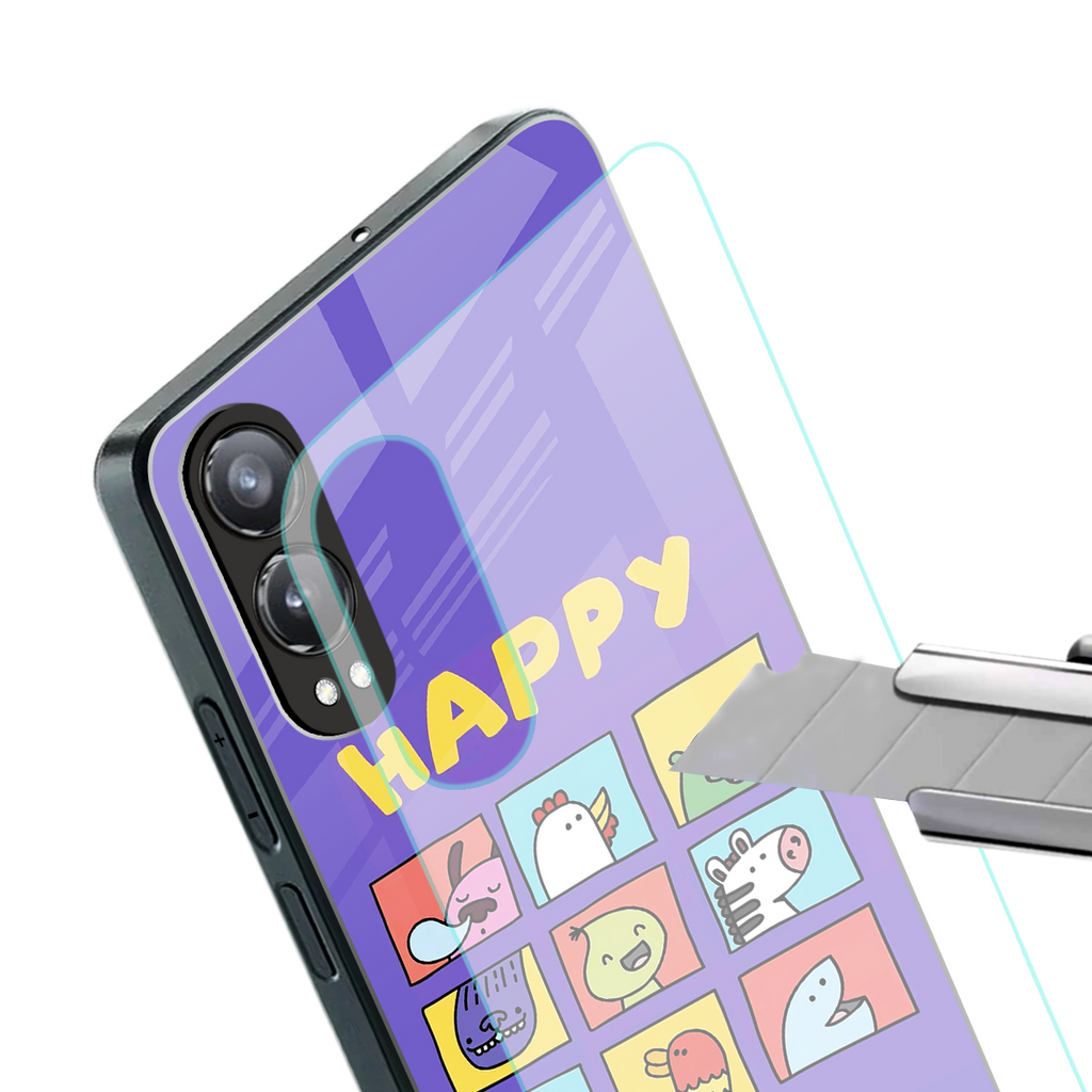 kawaii edition back phone cover | glass case for oneplus nord ce 4 lite
