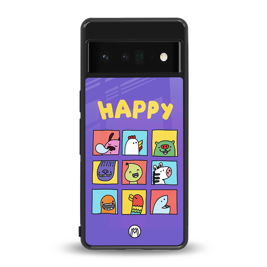 kawaii edition back phone cover | glass case for google pixel 6 pro