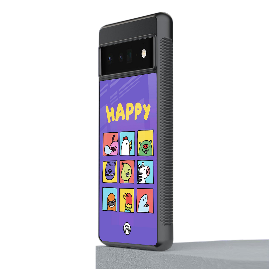 kawaii edition back phone cover | glass case for google pixel 6 pro
