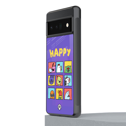 kawaii edition back phone cover | glass case for google pixel 6 pro