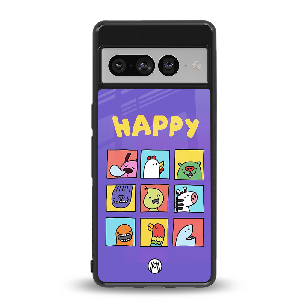 kawaii edition back phone cover | glass case for google pixel 7 pro