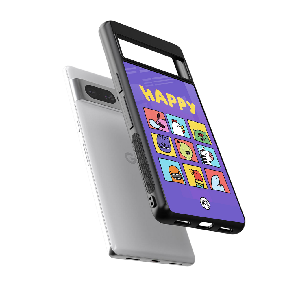 kawaii edition back phone cover | glass case for google pixel 7 pro
