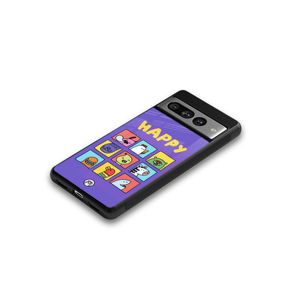 kawaii edition back phone cover | glass case for google pixel 7 pro