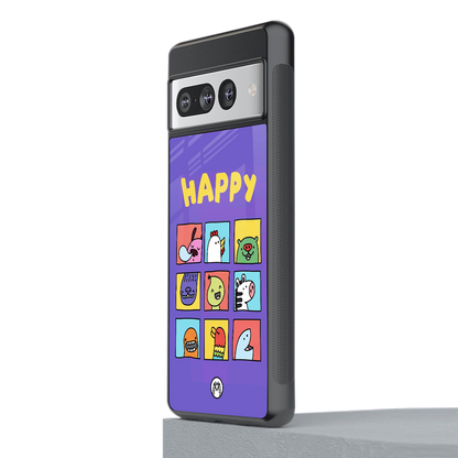 kawaii edition back phone cover | glass case for google pixel 7 pro
