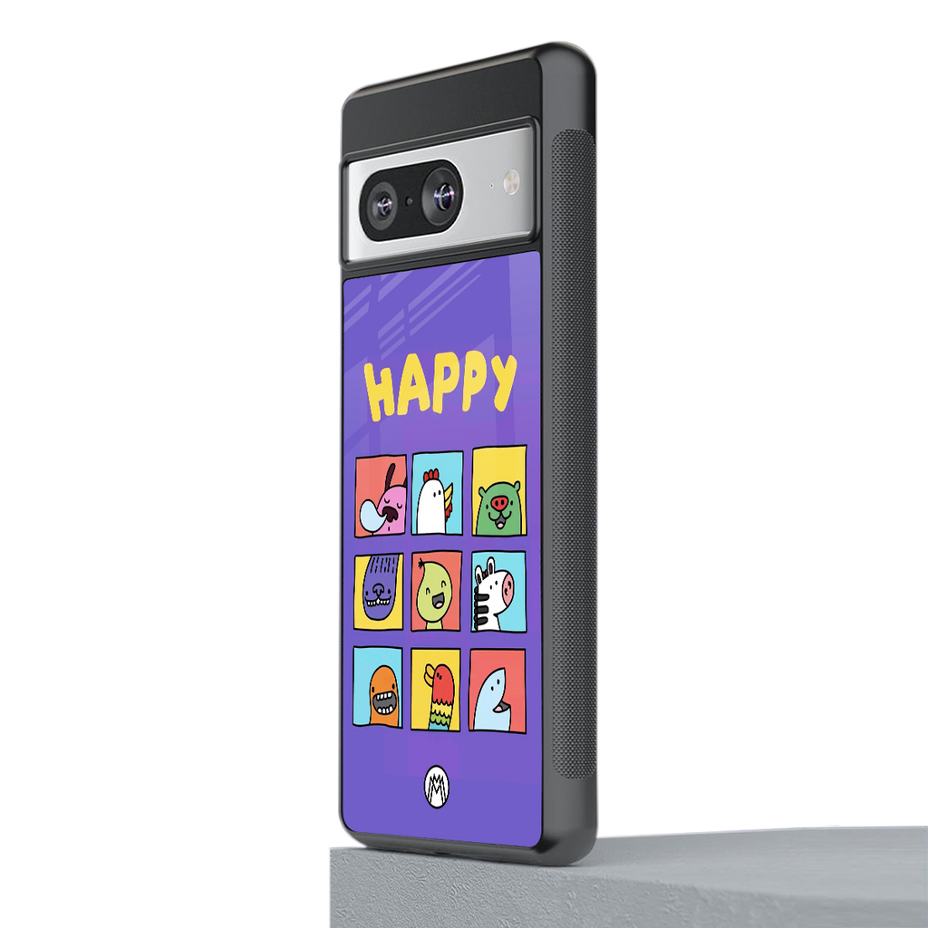 kawaii edition back phone cover | glass case for Google Pixel 8