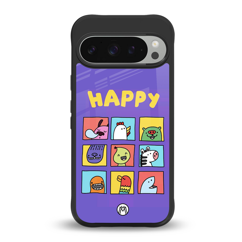 kawaii edition back phone cover | glass case for google pixel 9 pro
