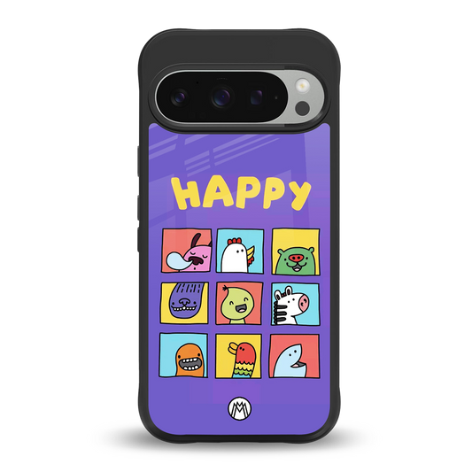 kawaii edition back phone cover | glass case for google pixel 9 pro xl