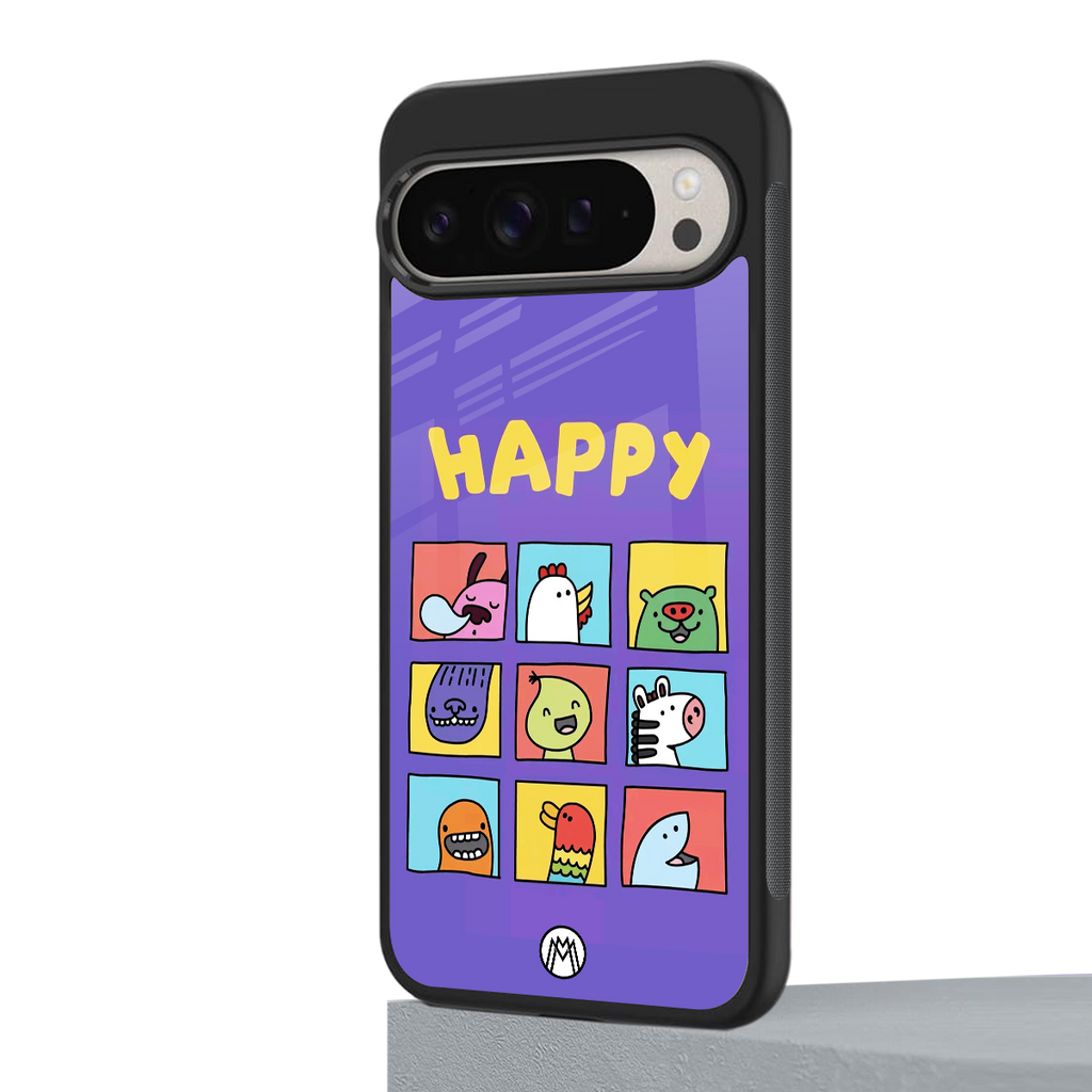 kawaii edition back phone cover | glass case for google pixel 9 pro