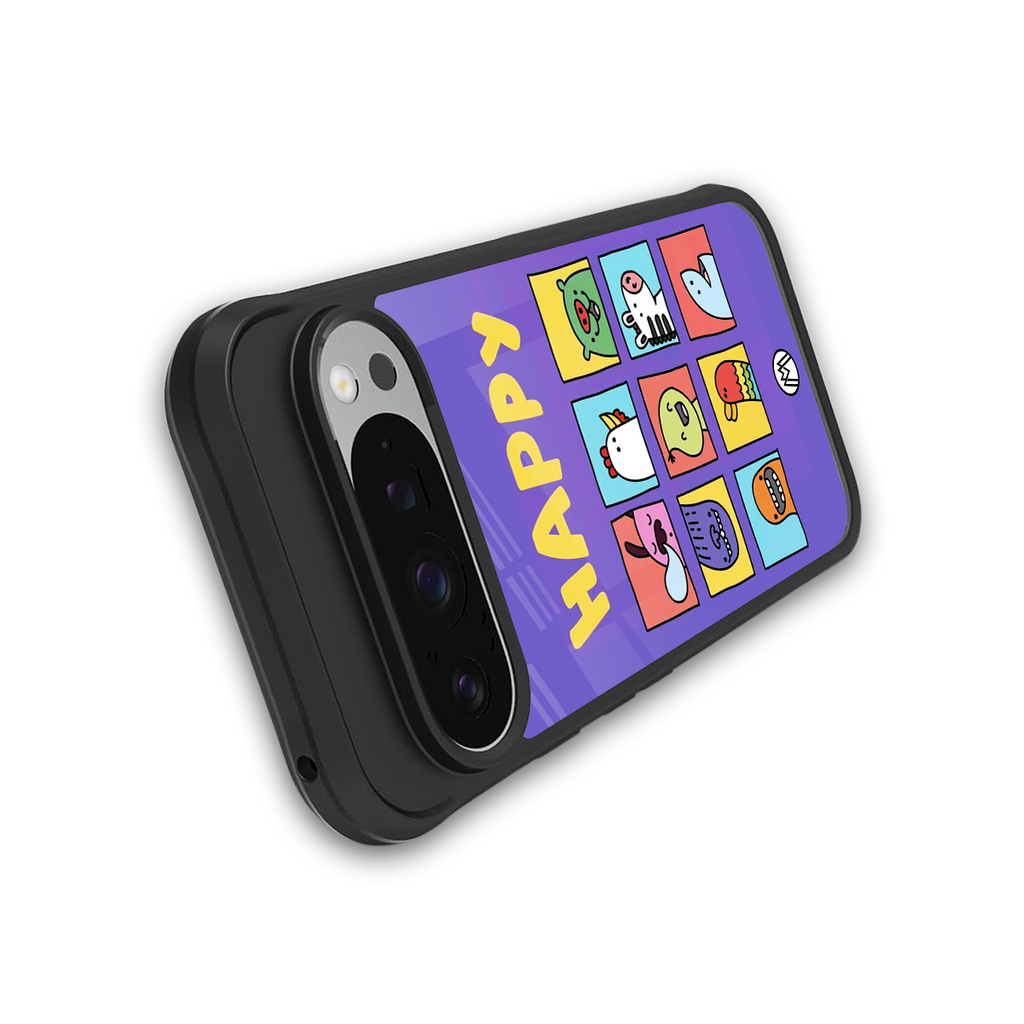 kawaii edition back phone cover | glass case for google pixel 9 pro