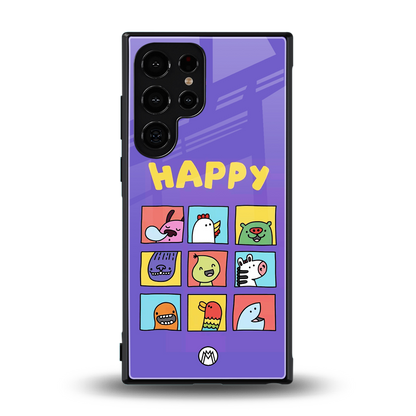 kawaii edition back phone cover | glass case for samsung galaxy s24 ultra
