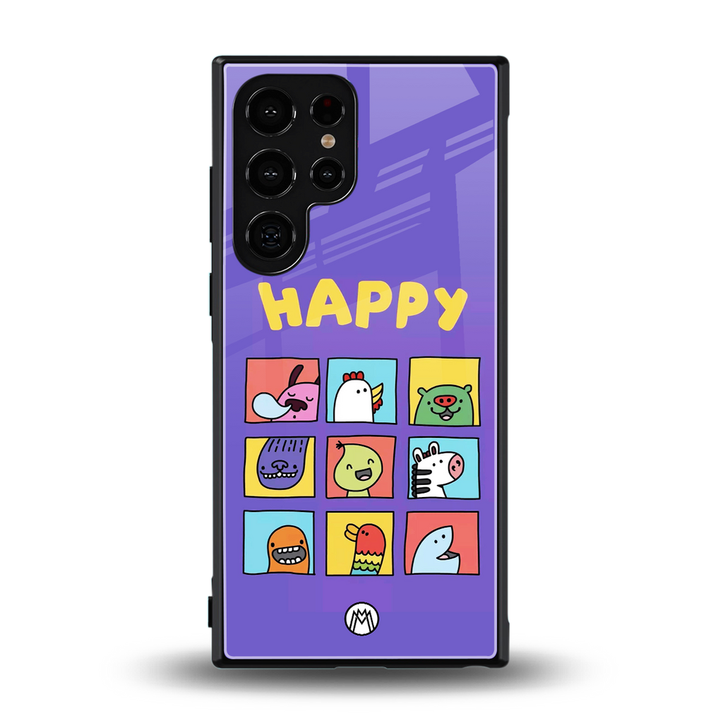 kawaii edition back phone cover | glass case for samsung galaxy s23 ultra