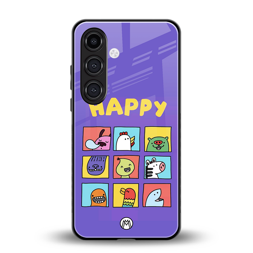 kawaii edition back phone cover | glass case for samsung galaxy s24 plus