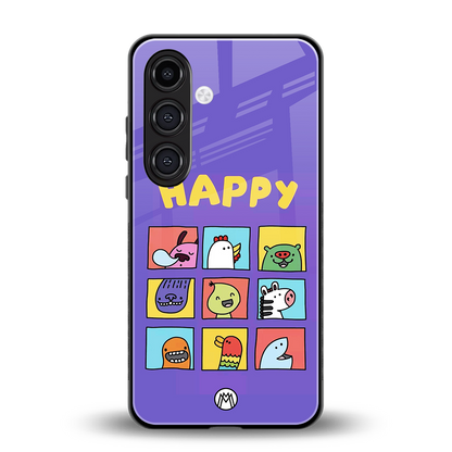 kawaii edition back phone cover | glass case for samsung galaxy s24 plus