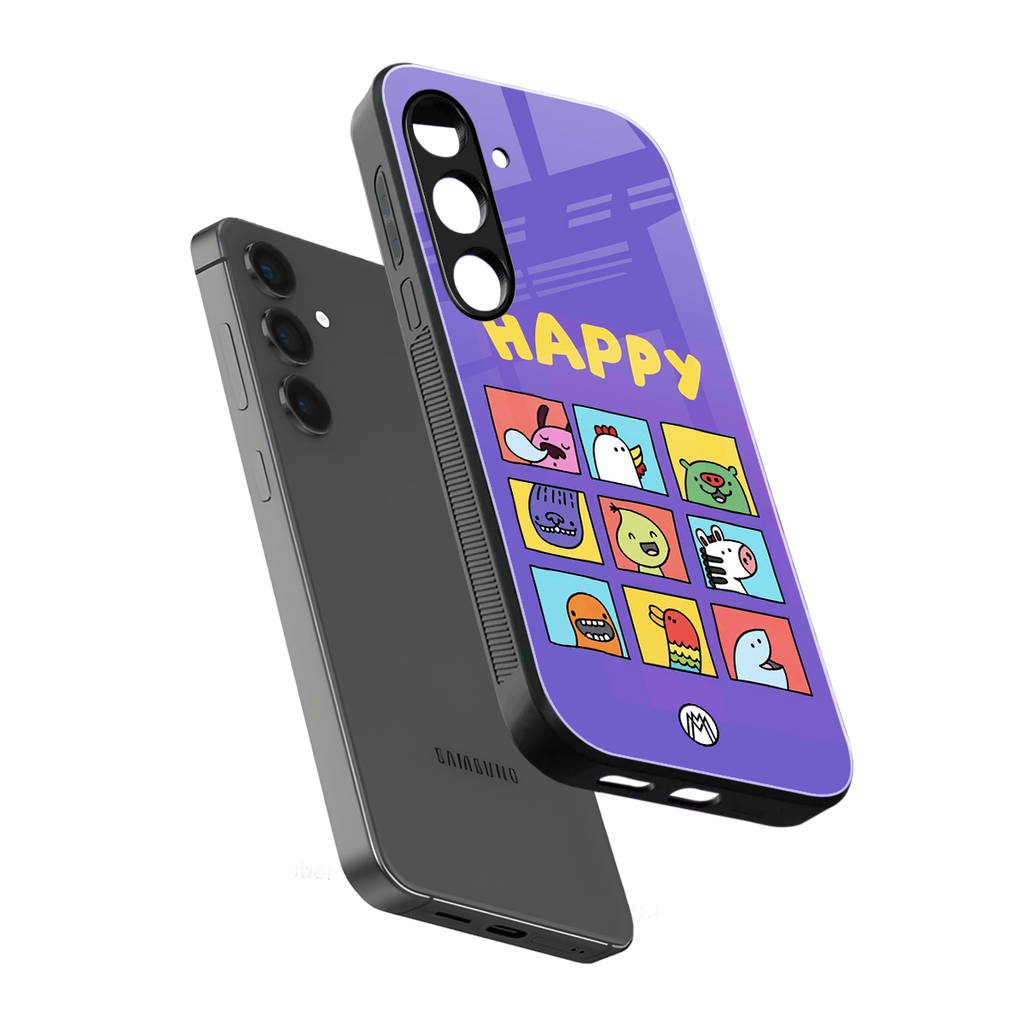 kawaii edition back phone cover | glass case for samsung galaxy s25 plus
