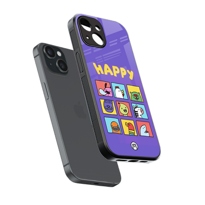 kawaii edition back phone cover | glass case for iphone 15