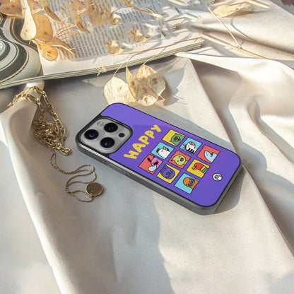 kawaii edition back phone cover | glass case for iphone 16 pro max