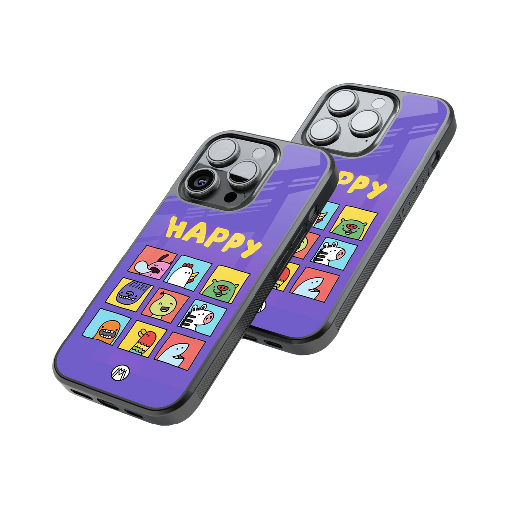 Protective Glass Back Phone Case Compatible with iPhone, Samsung, OnePlus, Pixel & More