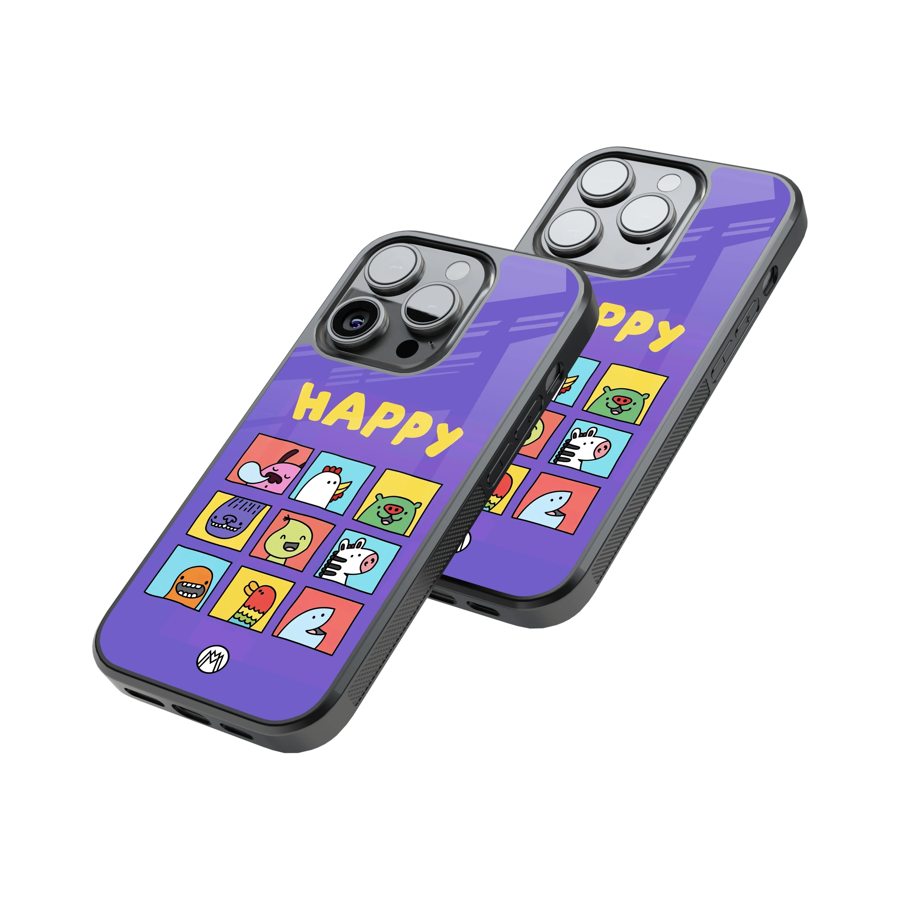 Protective Glass Back Phone Case Compatible with iPhone, Samsung, OnePlus, Pixel & More