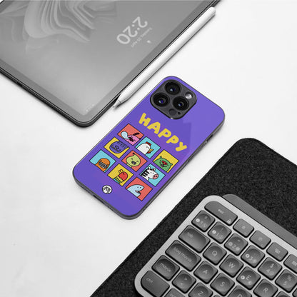 kawaii edition back phone cover | glass case for iphone 16 pro max