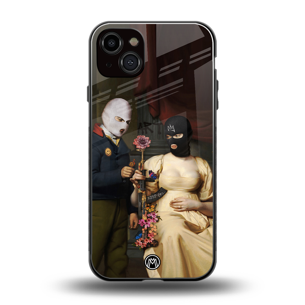 keep off back phone cover | glass case for iphone 14 plus