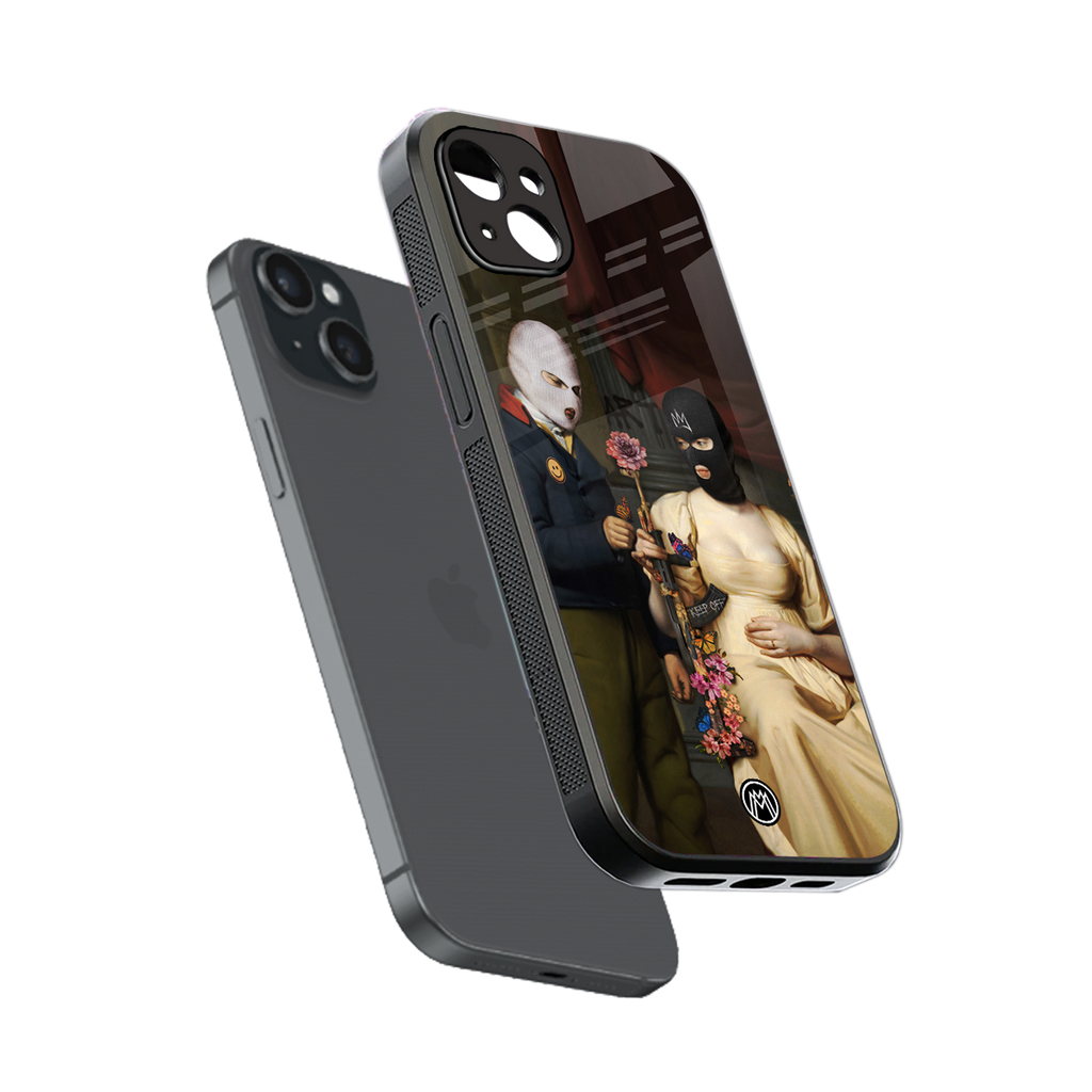 keep off back phone cover | glass case for iphone 15 plus