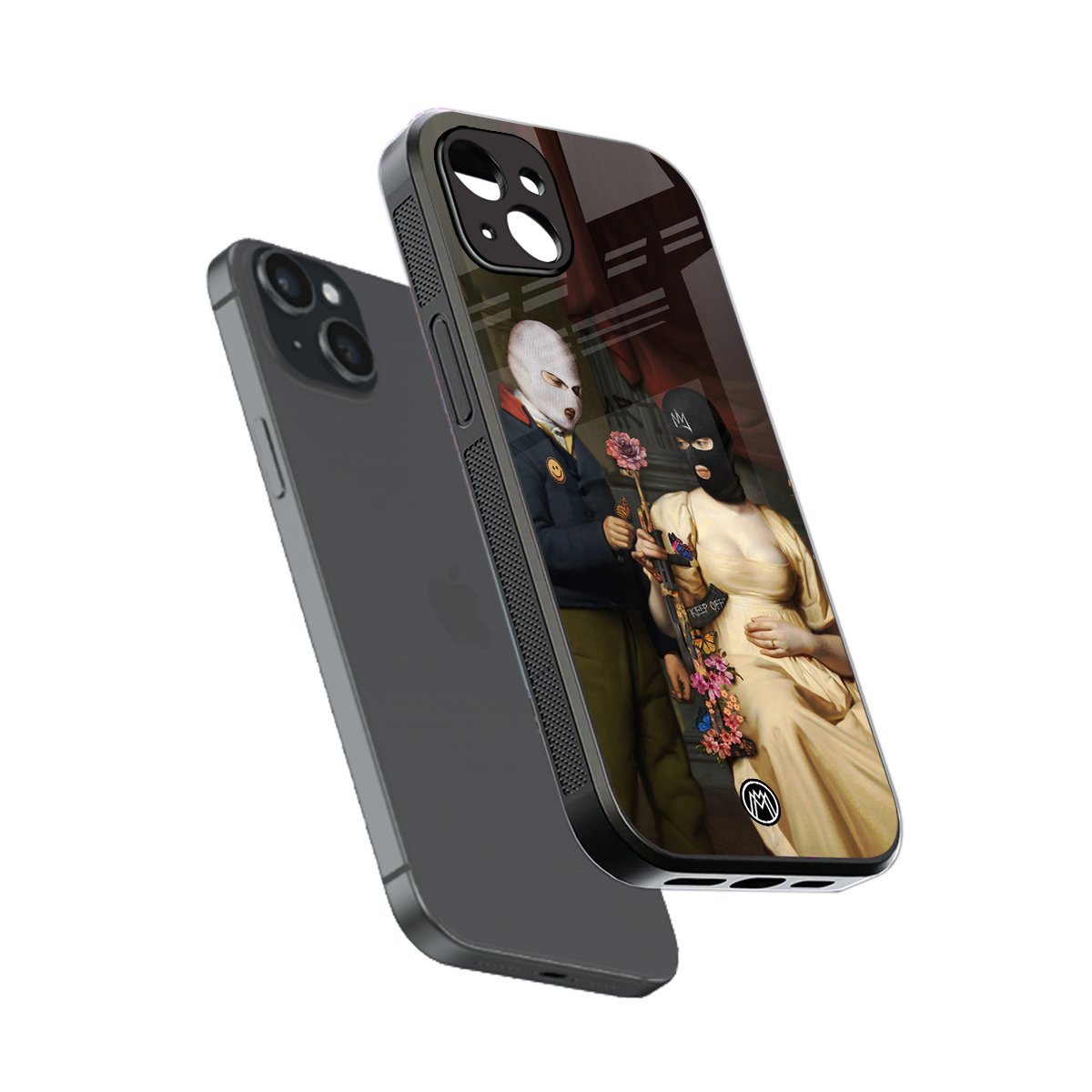 keep off back phone cover | glass case for iphone 15 plus