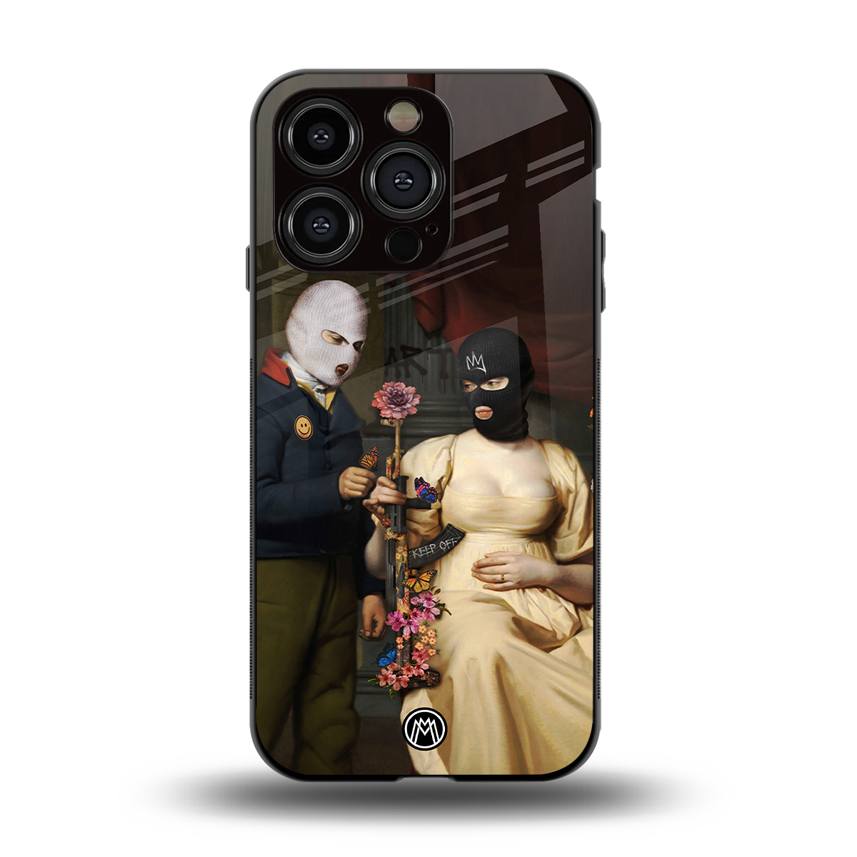 keep off back phone cover | glass case for iphone 15 pro