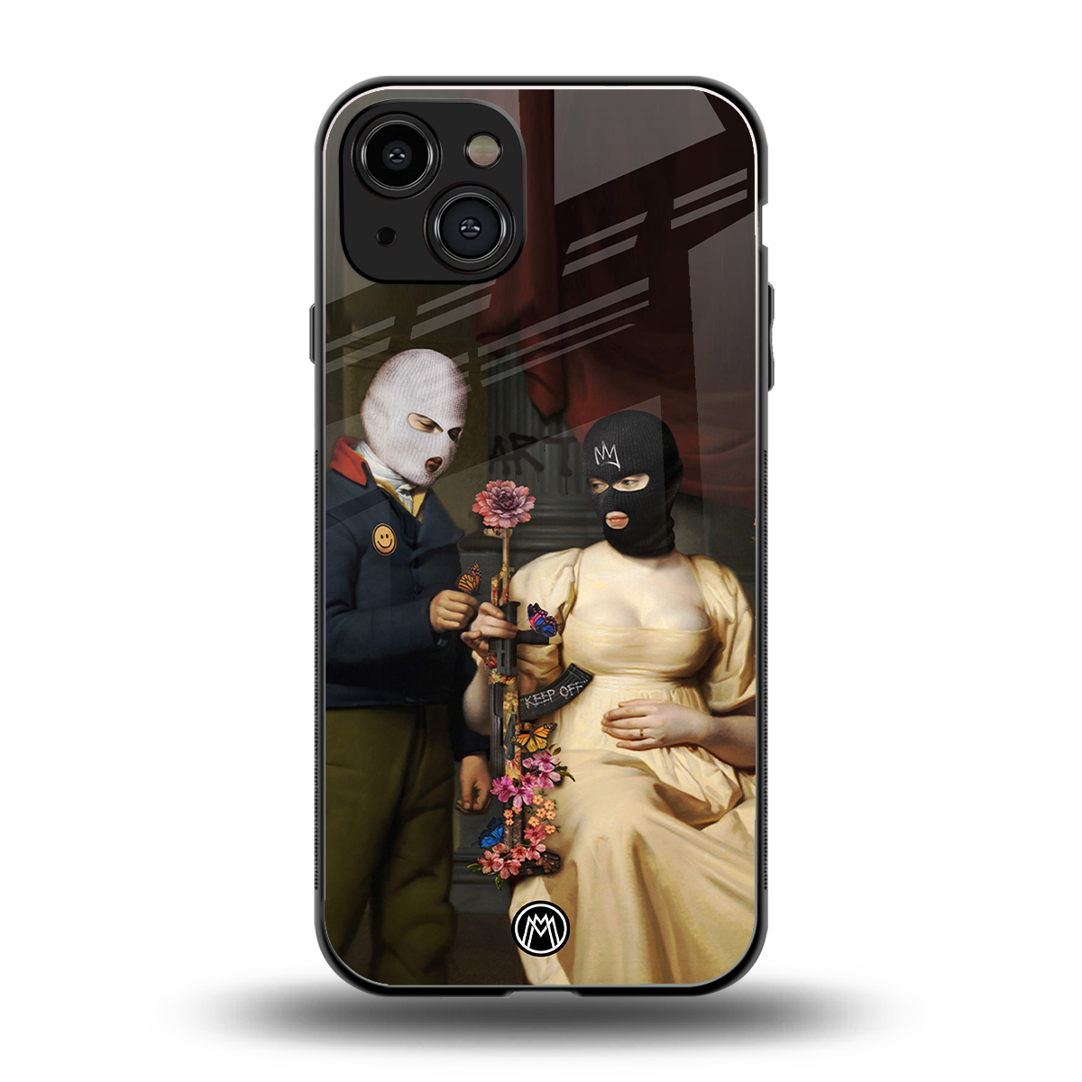 keep off back phone cover | glass case for iphone 15