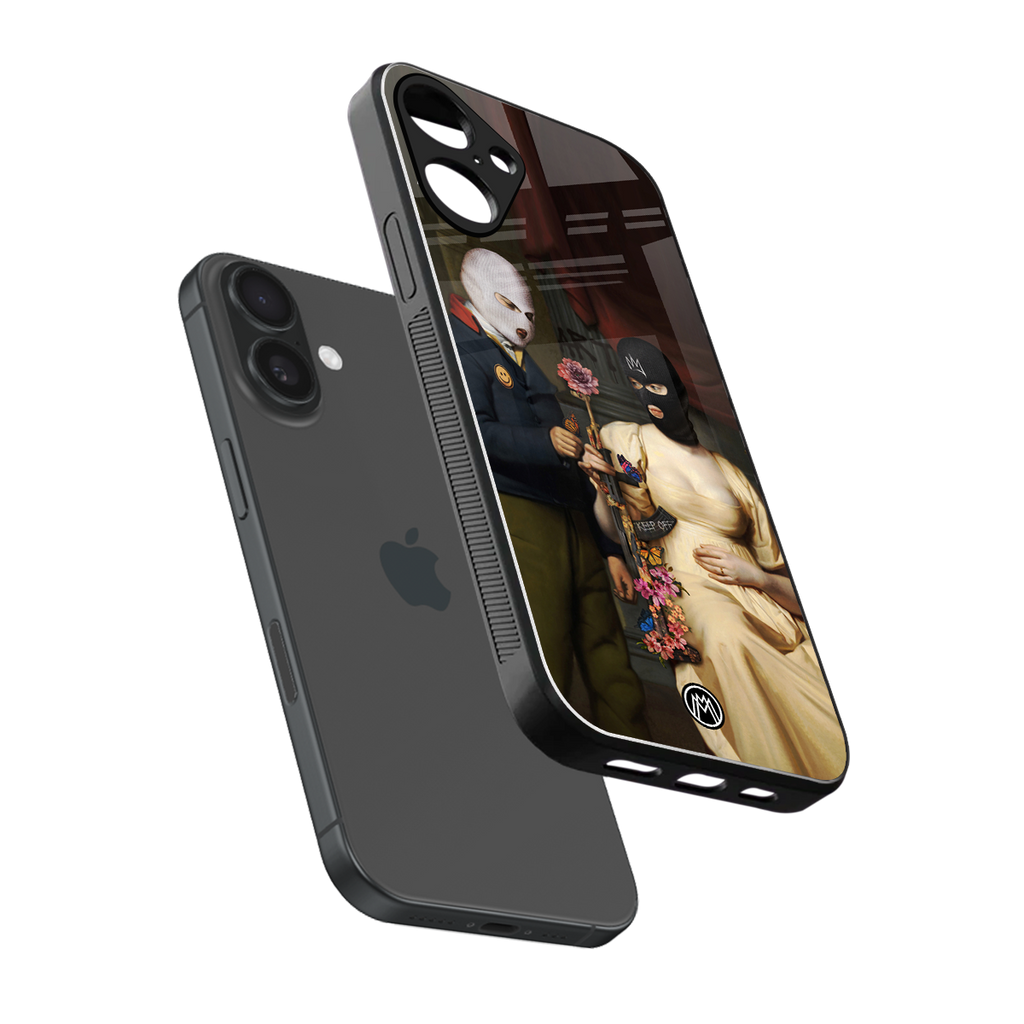 keep off back phone cover | glass case for iphone 16 plus