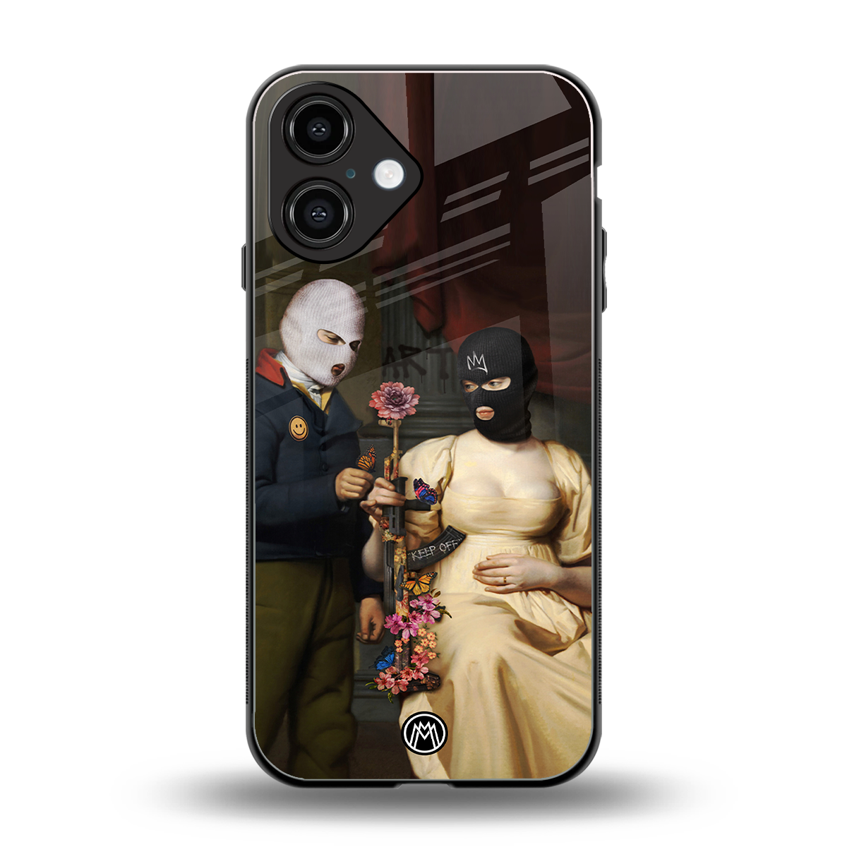 keep off back phone cover | glass case for iphone 16