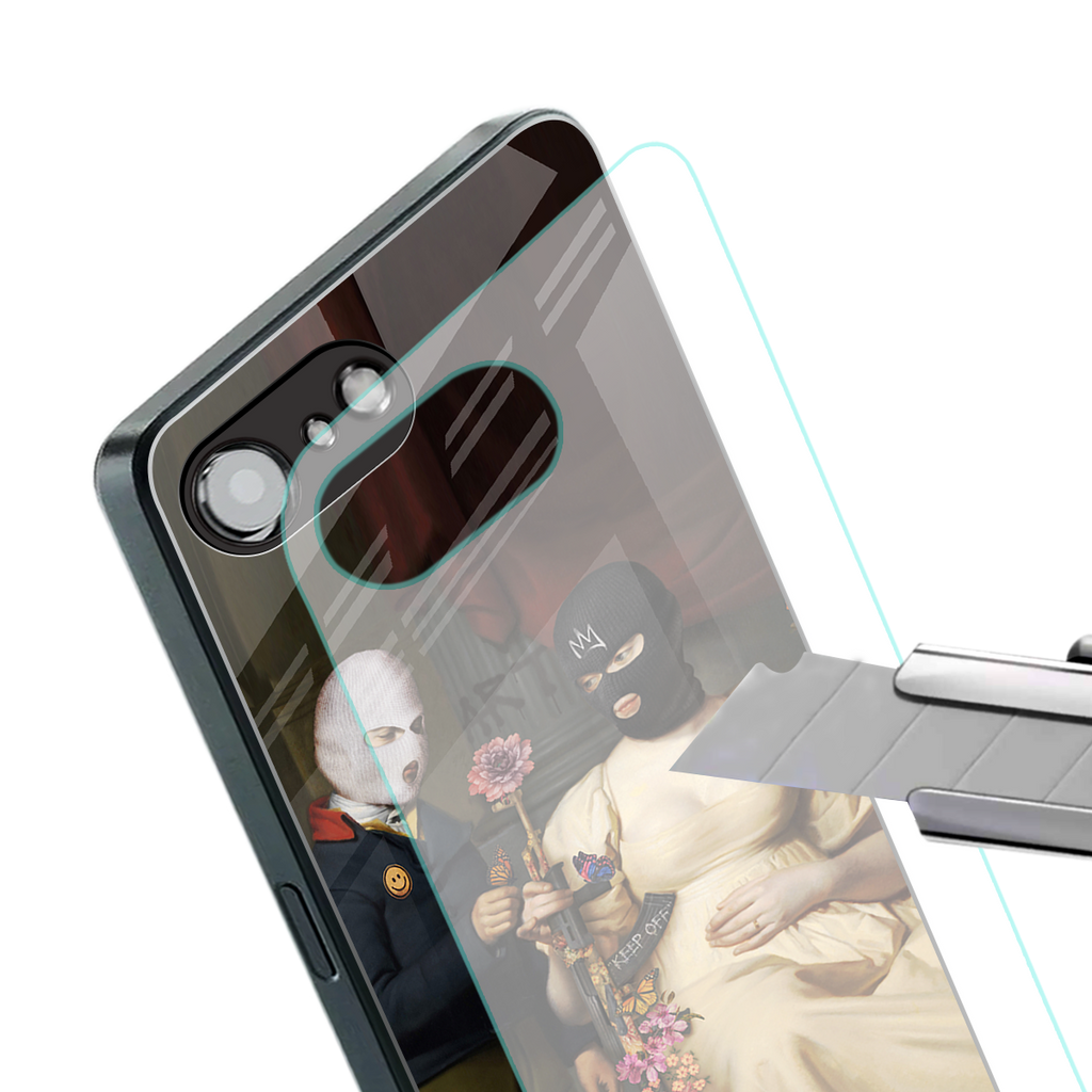 keep off back phone cover | glass case for iphone 16e