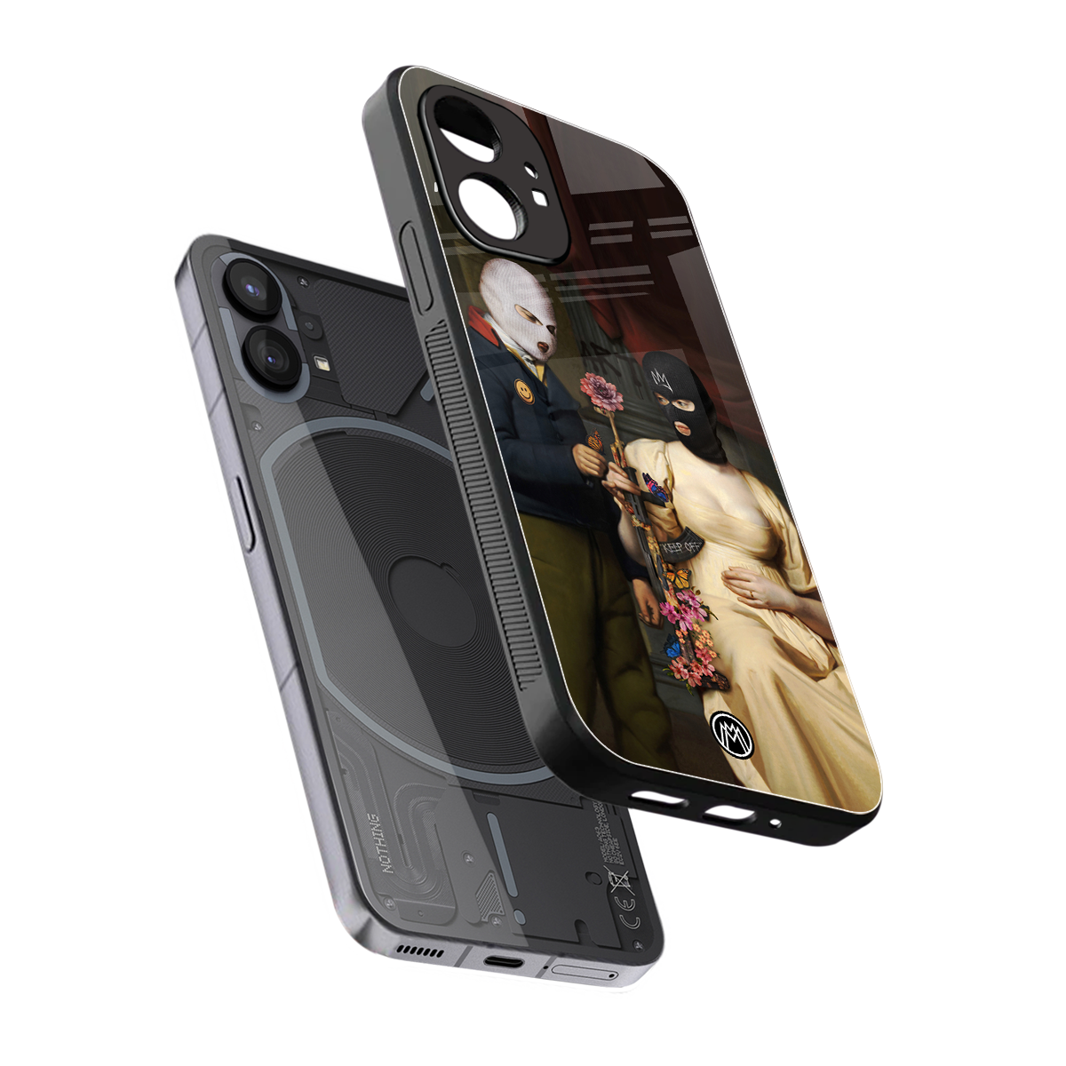 keep off back phone cover | glass case for nothing phone 1