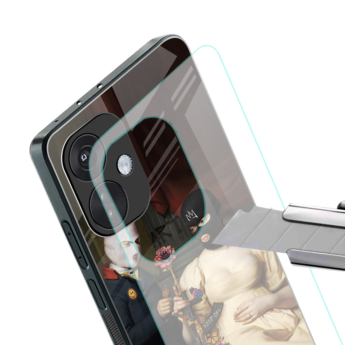 keep off back phone cover | glass case for oneplus nord ce 3