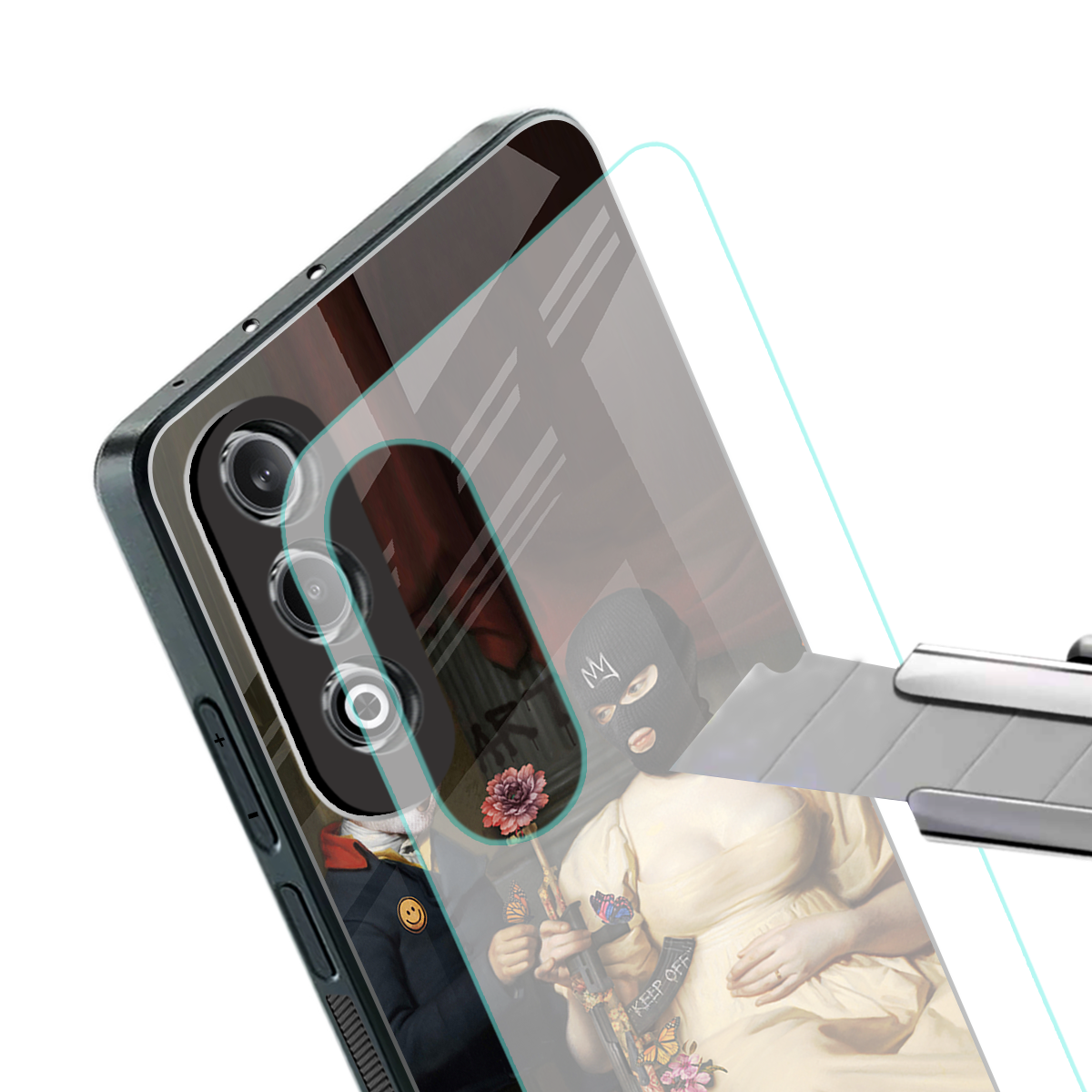 keep off back phone cover | glass case for oneplus nord ce 4