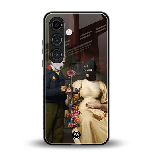 keep off back phone cover | glass case for samsung galaxy s24 fe