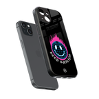 keep smiling back phone cover | glass case for iphone 13 mini