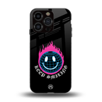 keep smiling back phone cover | glass case for iphone 13 pro
