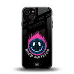 keep smiling back phone cover | glass case for iphone 13
