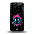 keep smiling back phone cover | glass case for iphone 15 plus