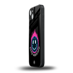 keep smiling back phone cover | glass case for iphone 15 plus