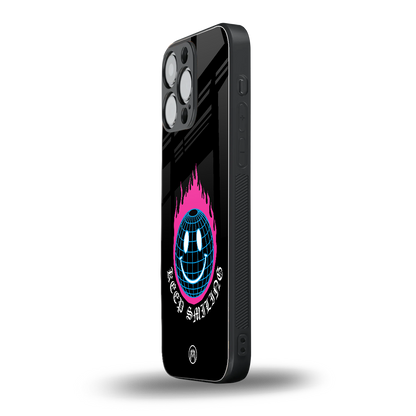 keep smiling back phone cover | glass case for iphone 14 pro max