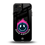 keep smiling back phone cover | glass case for iphone 15