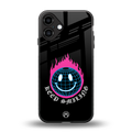 keep smiling back phone cover | glass case for iphone 16 plus