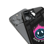 keep smiling back phone cover | glass case for iphone 13 mini