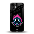 keep smiling back phone cover | glass case for iphone 16