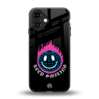 keep smiling back phone cover | glass case for iphone 16
