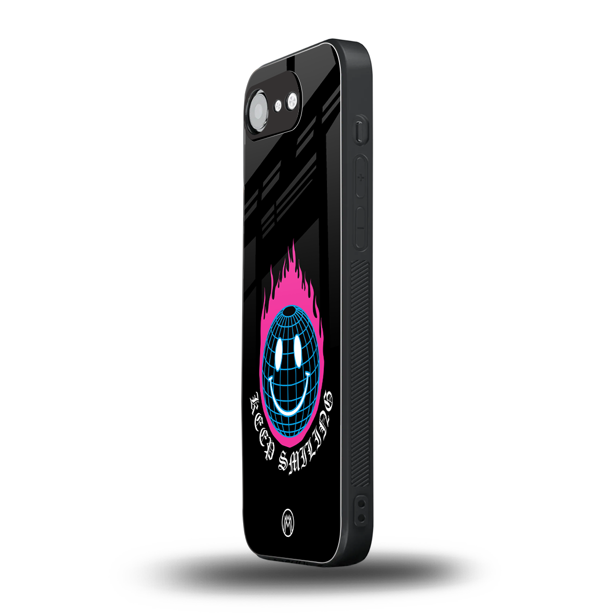 keep smiling back phone cover | glass case for iphone 16e