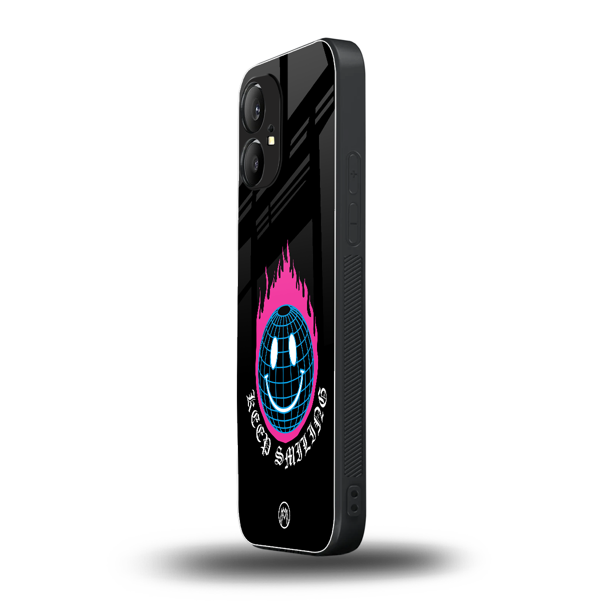 keep smiling back phone cover | glass case for nothing phone 1