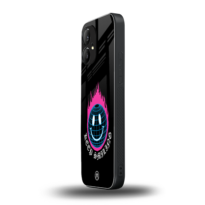 keep smiling back phone cover | glass case for nothing phone 1